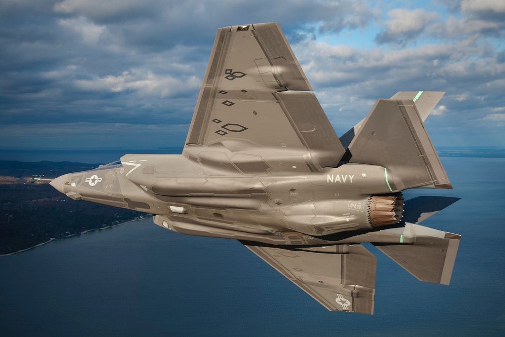 Back Side Of F 35 Lightning - Lockheed Martin F 35 C , HD Wallpaper & Backgrounds