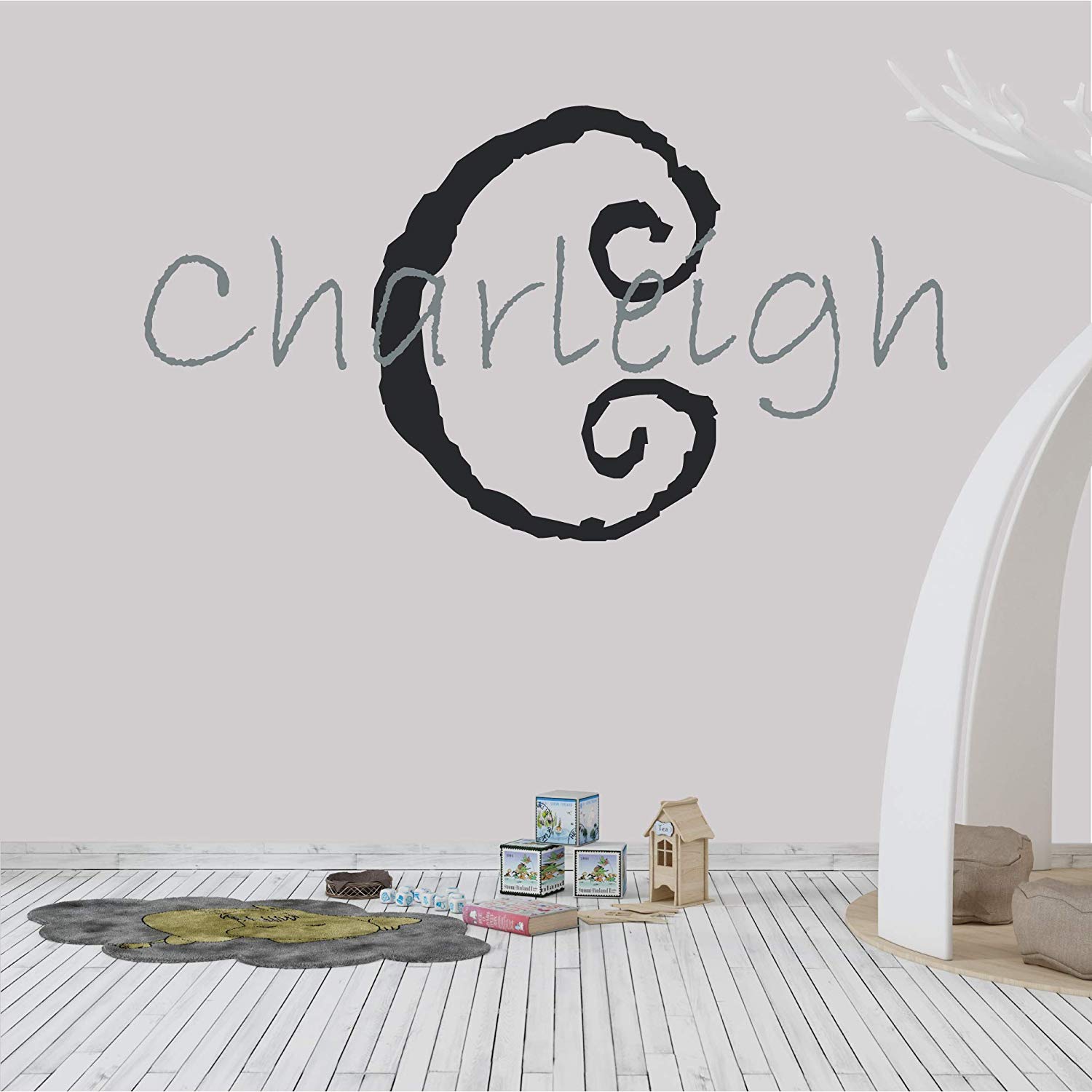 Personalized Girl's Name And Initial Wall Decal, Choose - Wall Decal , HD Wallpaper & Backgrounds