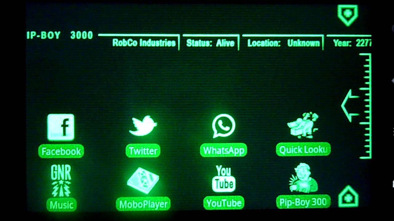 Pip-boy 3000 Theme For Android - Led Display , HD Wallpaper & Backgrounds