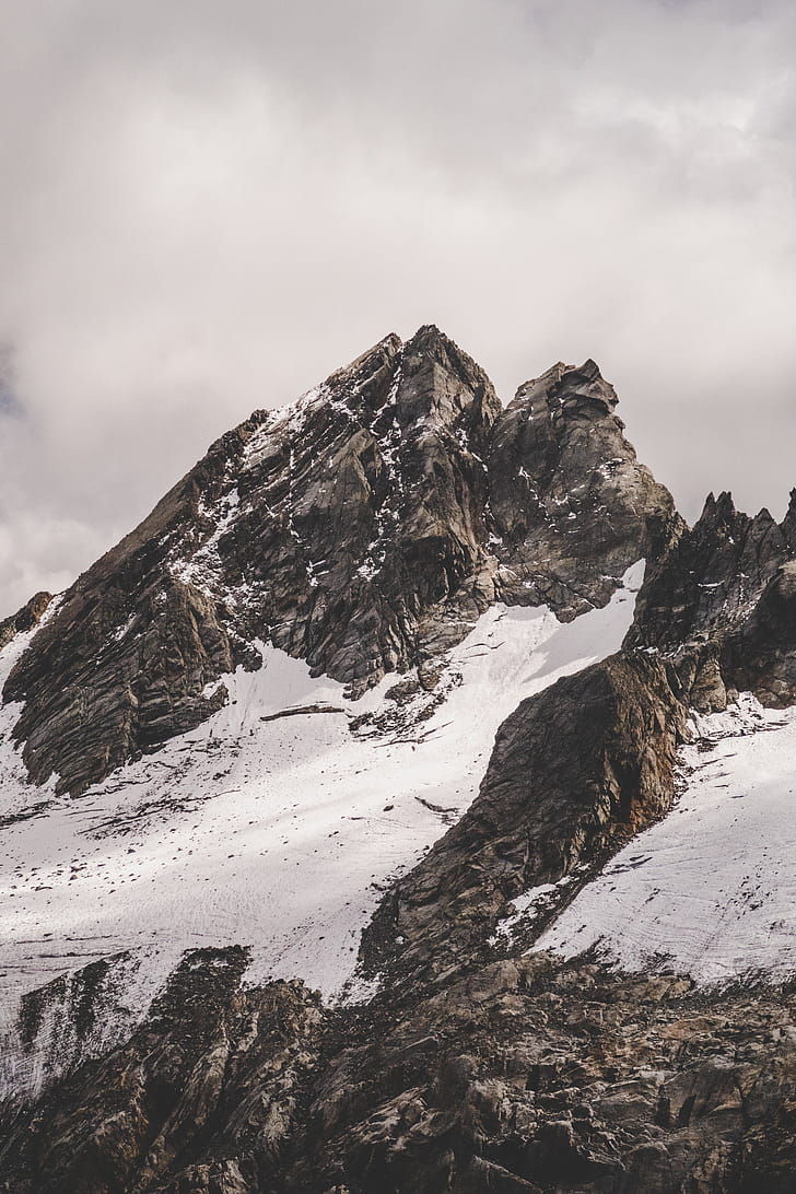 Mountain, Peak, Summit, Outdoor, Snow, Rock, Rugged, - Caspoggio , HD Wallpaper & Backgrounds