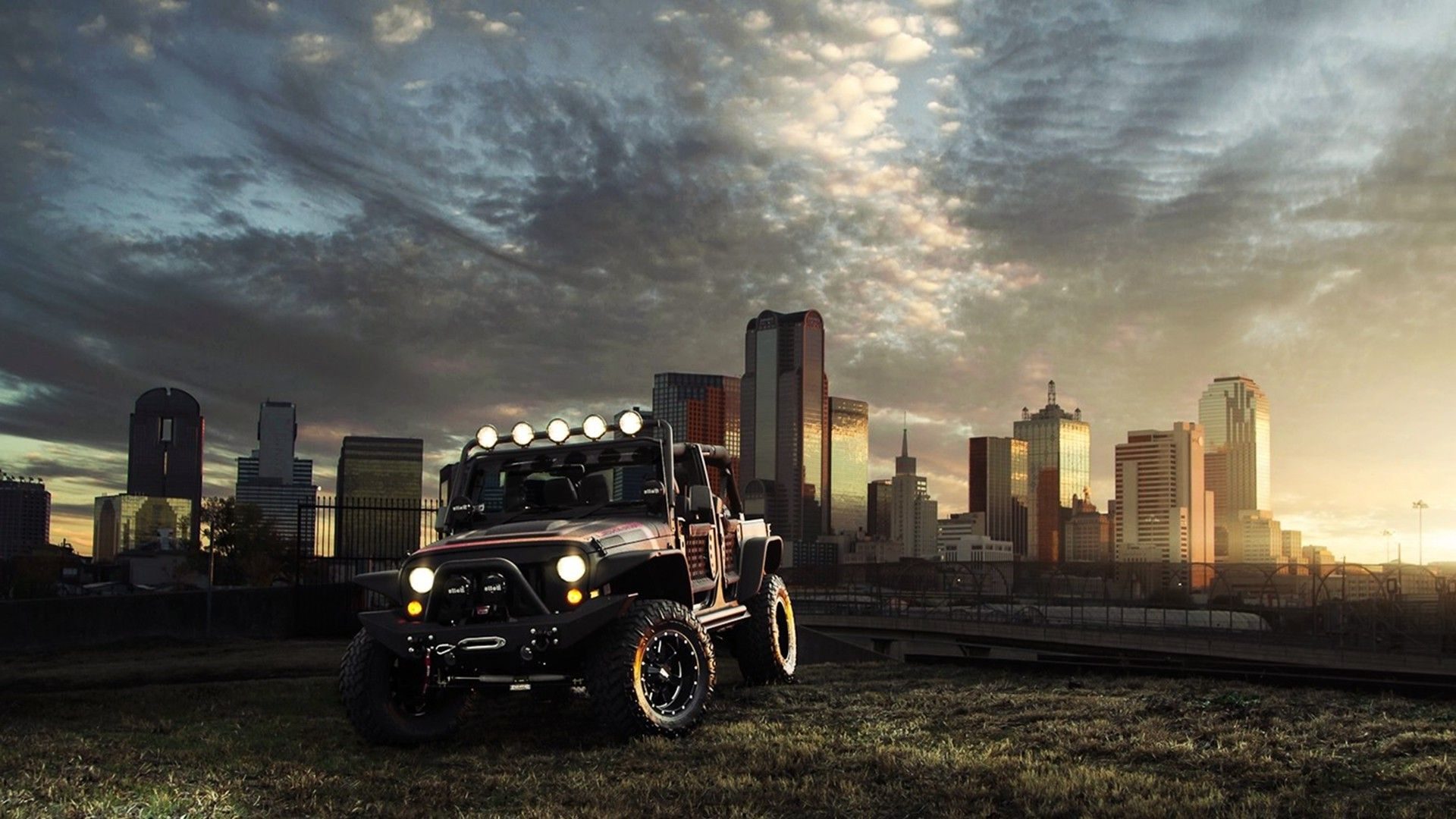 Hd Wallpaper Of The Rugged Jeep Wrangler Overlooking - Jeep Wrangler , HD Wallpaper & Backgrounds