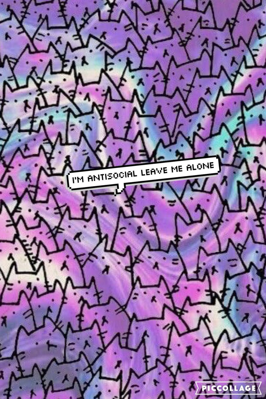 I'm Antisocial Leave Me Alone Antisocial, Phone Backgrounds, - Pastel Goth Desktop Backgrounds , HD Wallpaper & Backgrounds