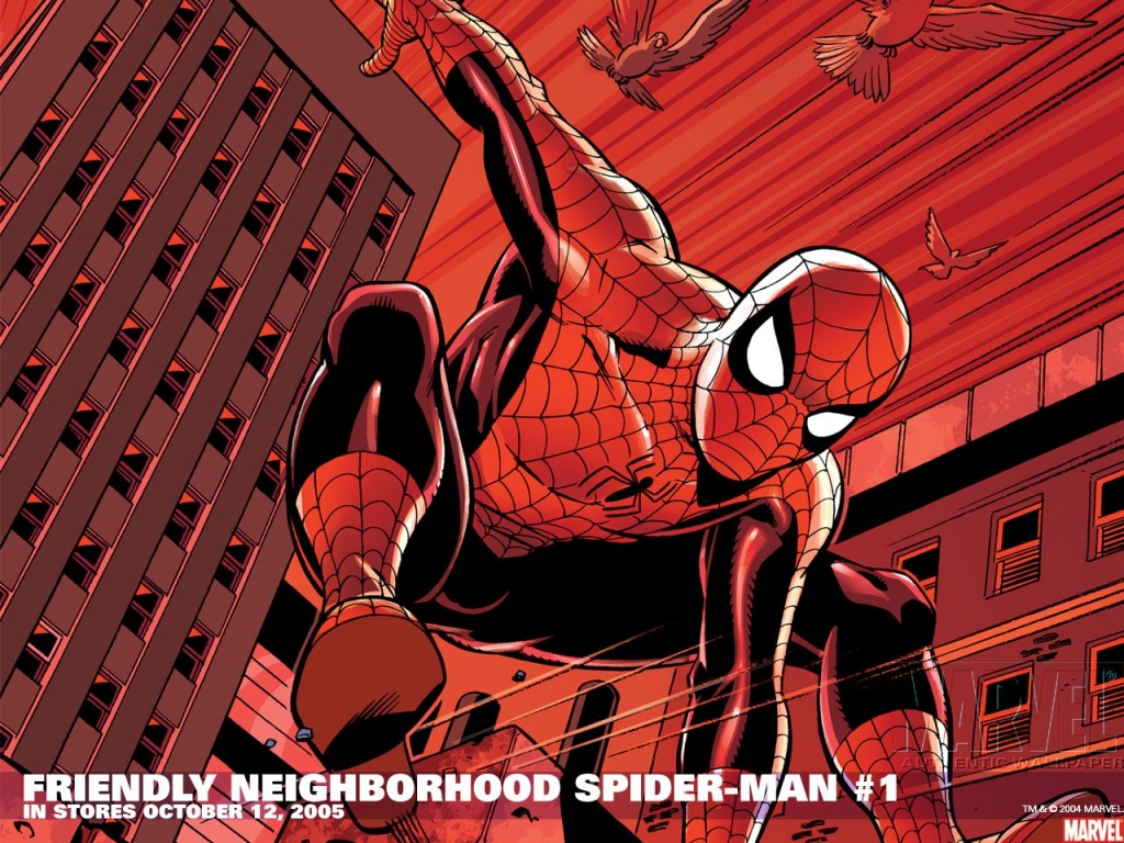 Spider-man - Friendly Neighborhood Spider Man Comic , HD Wallpaper & Backgrounds