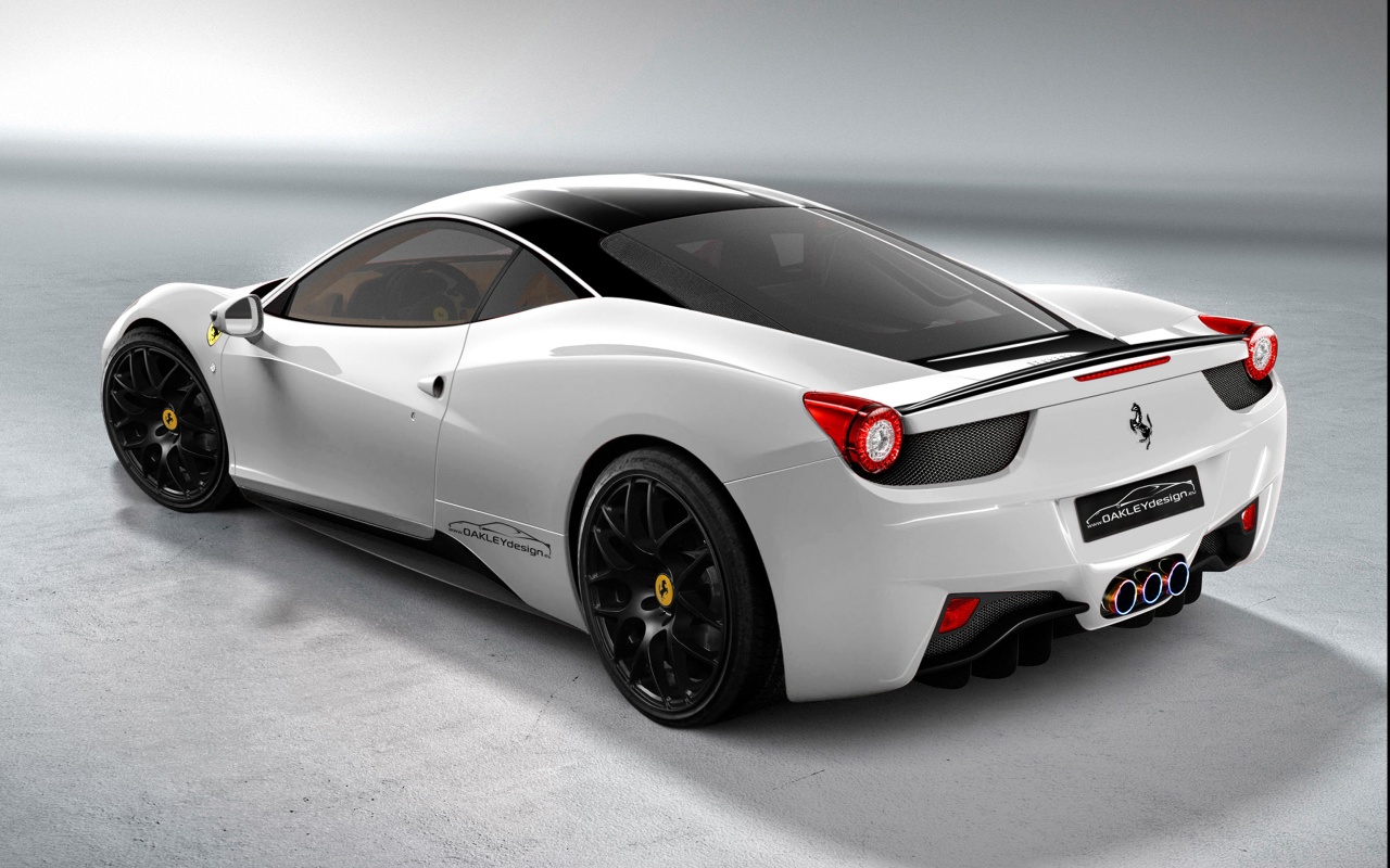2015 Ferrari 458 Italia 28 High Resolution Car Wallpaper - Ferrari 458 White Black Roof , HD Wallpaper & Backgrounds