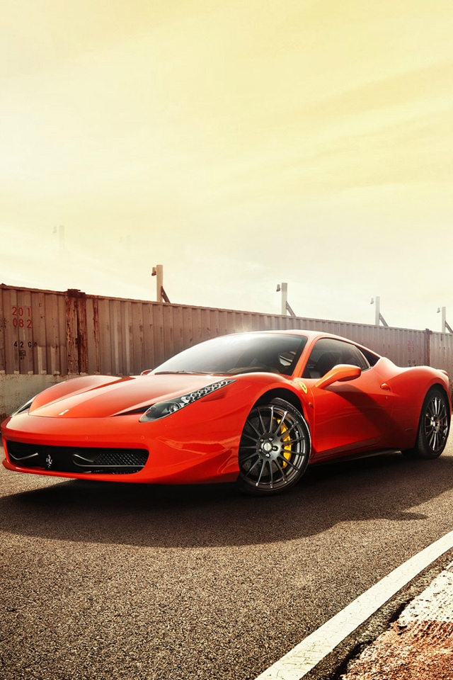 Red Ferrari 458 Italia Wallpaper - Ferrari 458 Spider Iphone Wallpaper Hd , HD Wallpaper & Backgrounds