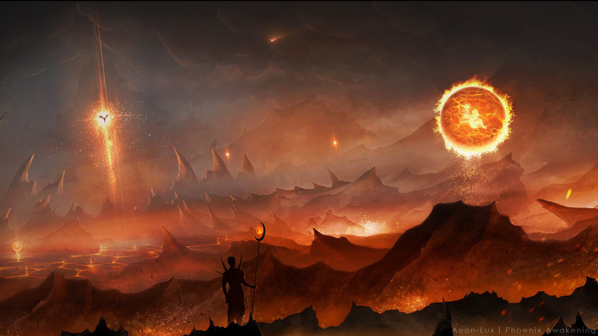 Fireball Wallpapers Download - Wizard Hd Fantasy , HD Wallpaper & Backgrounds
