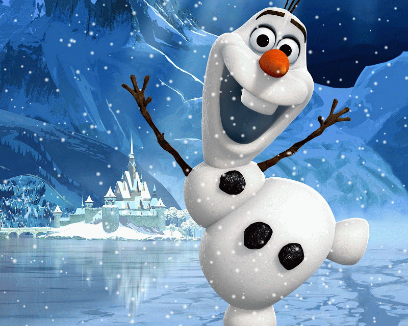 Funny Snowman In Winter Wallpaper - Happy New Year 2018 Disney , HD Wallpaper & Backgrounds