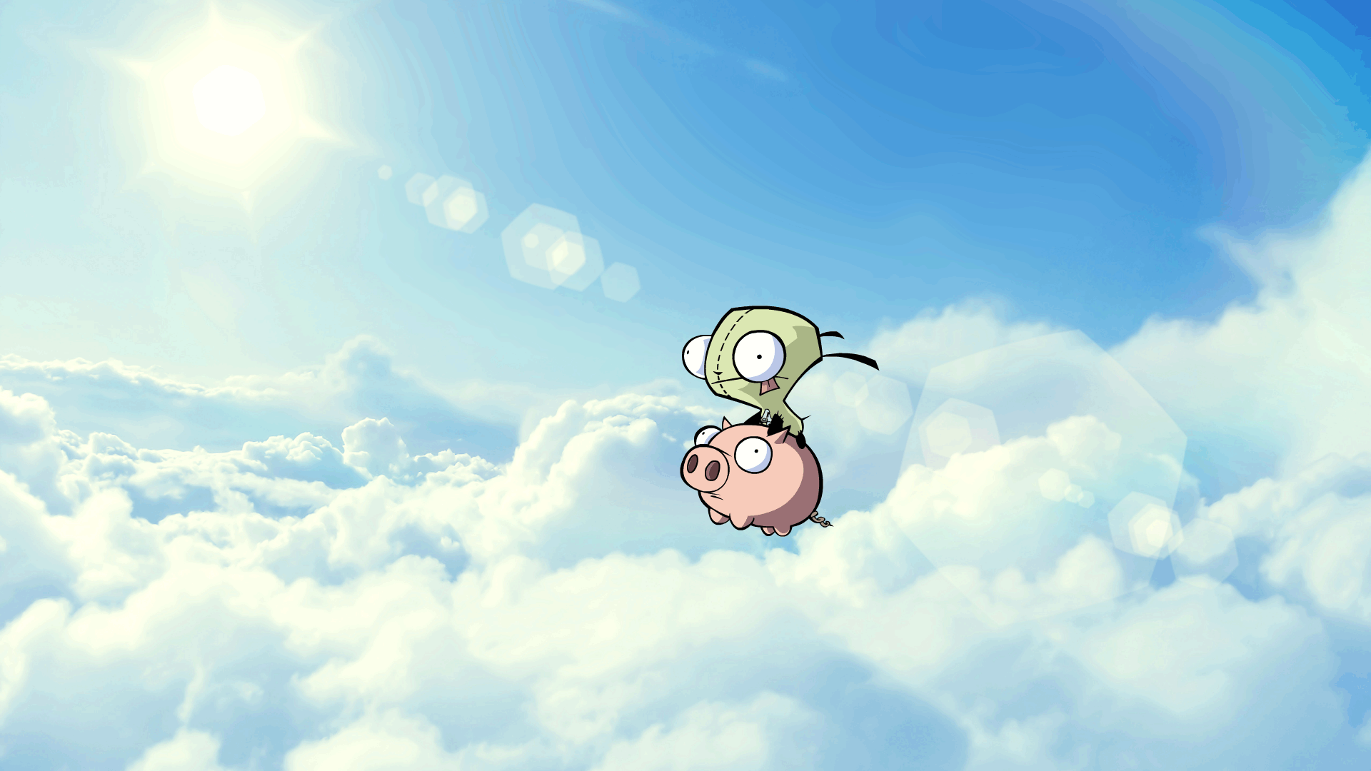 Ride The Pig - Invader Zim Pig Gif , HD Wallpaper & Backgrounds