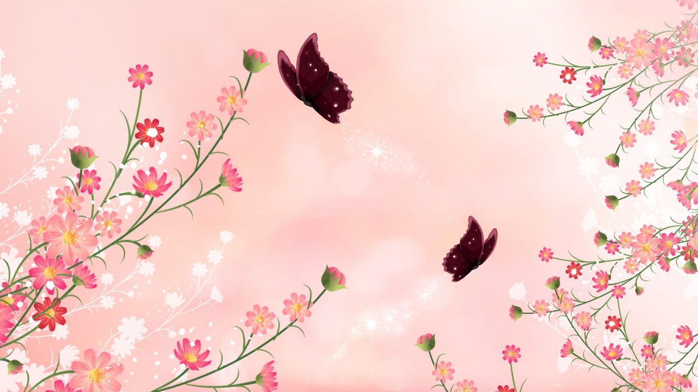 Pink Abstract Flower Wallpapers Desktop Yodobi - Light Color Rose Background , HD Wallpaper & Backgrounds