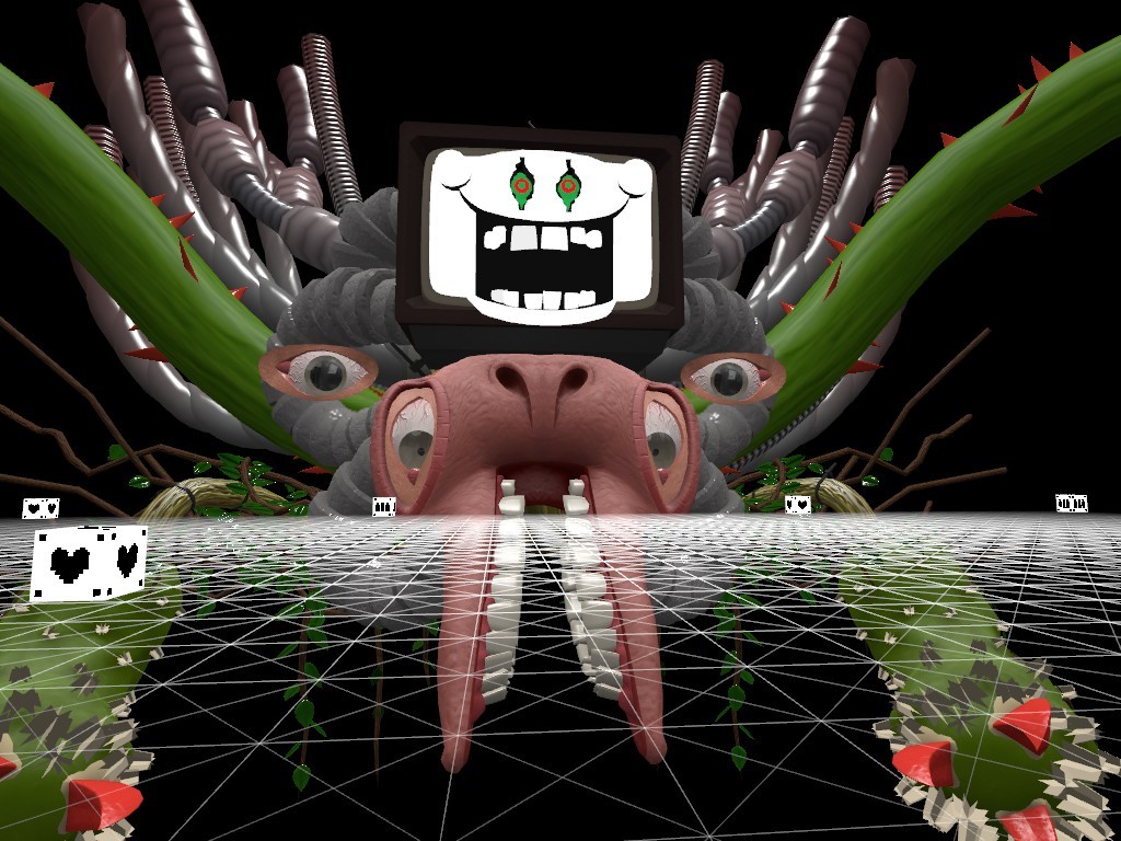 My World - Omega Flowey 3d Model Download , HD Wallpaper & Backgrounds