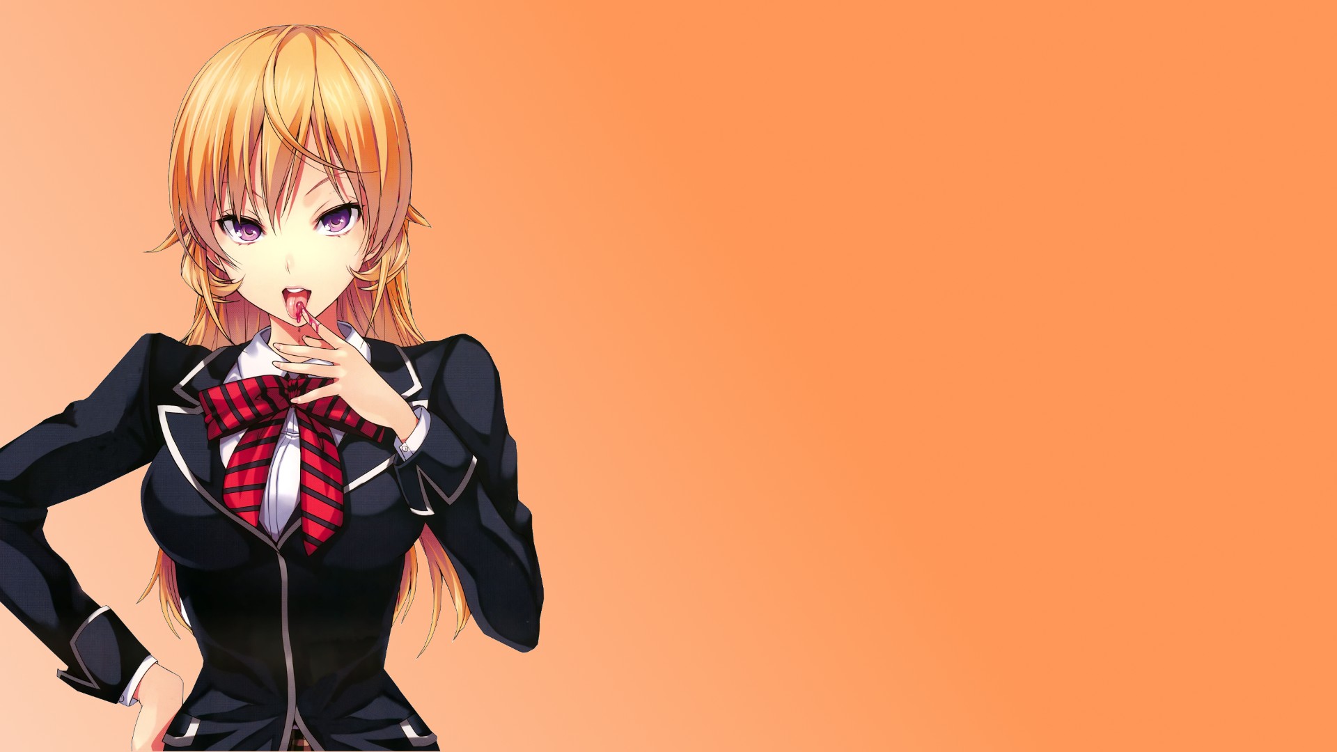 Anime Girls, Simple Background, Shokugeki No Souma, - Erina Nakiri , HD Wallpaper & Backgrounds