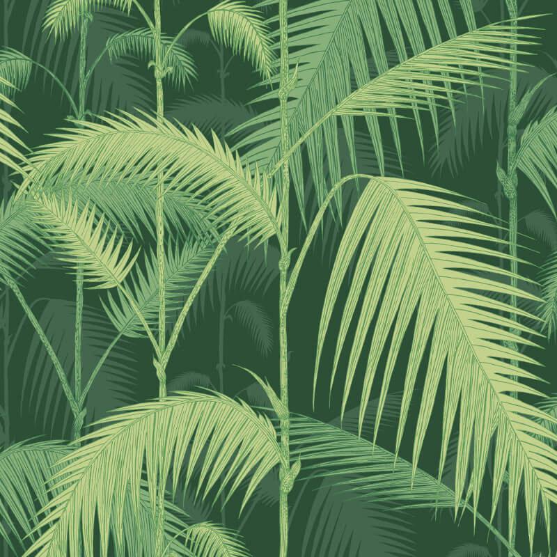 Forest Green Wallpaper Green Forest Wallpapers Free - Cole And Son Palm Jungle 1003 , HD Wallpaper & Backgrounds