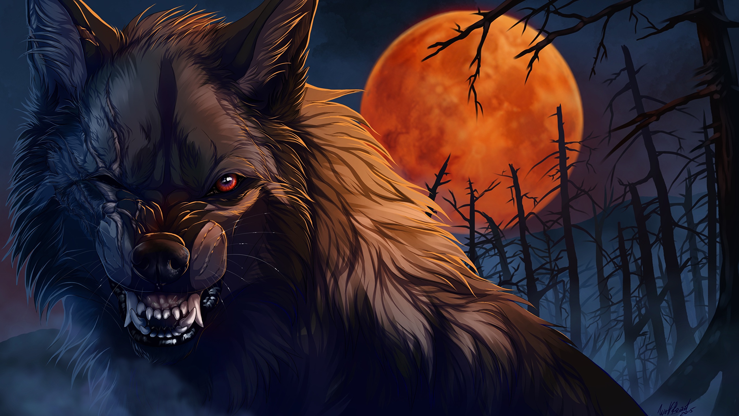 2560 X - Fondo De Pantalla Hombre Lobo , HD Wallpaper & Backgrounds