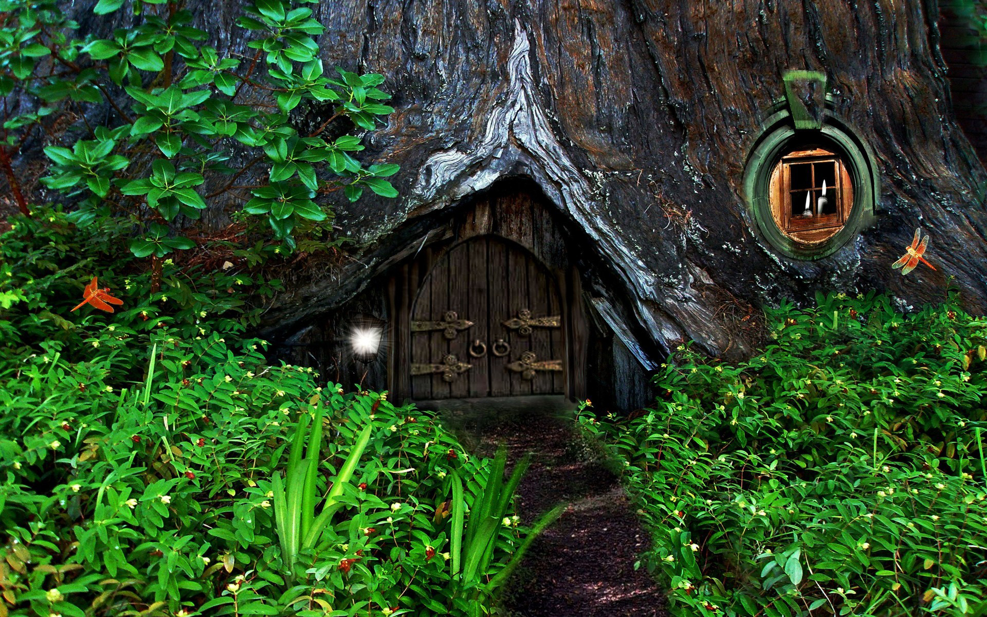 Abandoned House In The Forest Wallpaper Wide Hd - Forest House Hd Desktop , HD Wallpaper & Backgrounds