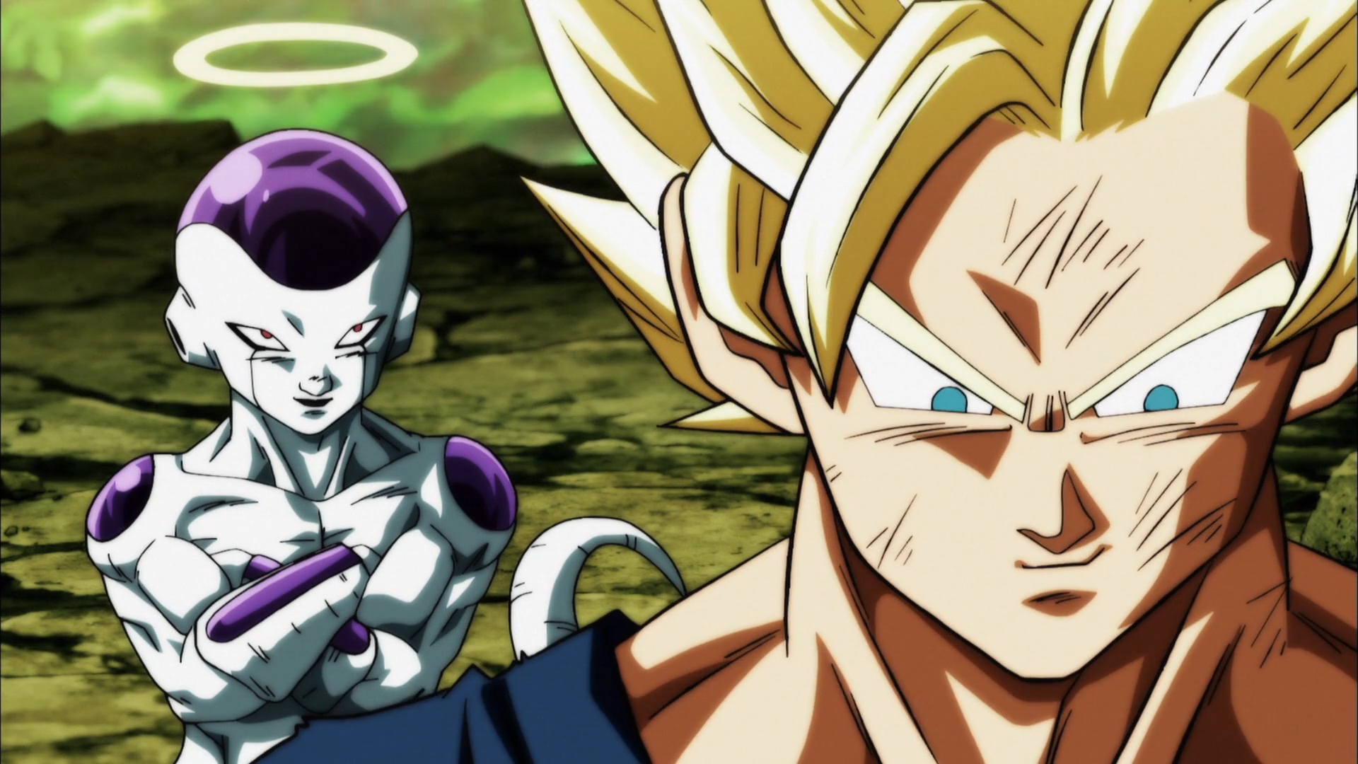 Son Gokû And Freezer - Goku Ssj2 Vs Kale And Caulifla , HD Wallpaper & Backgrounds