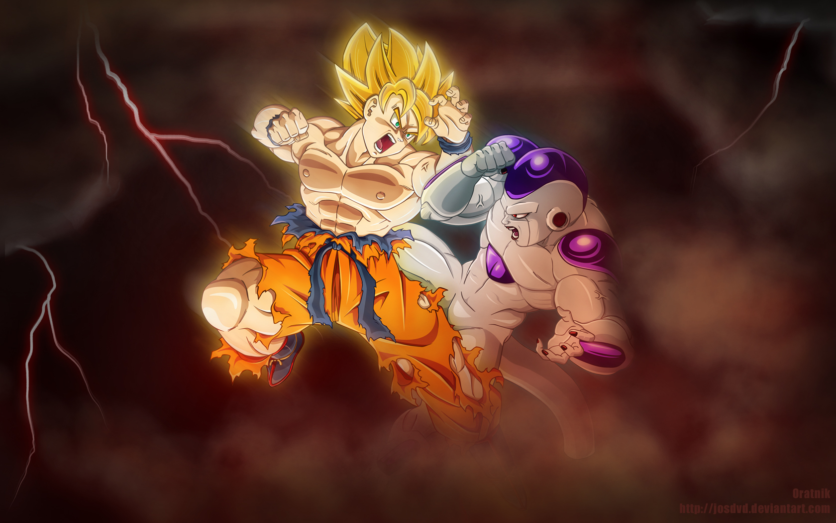 Son Goku 39 Hd Wallpaper - Goku Vs Freeza Wallpaper Hd , HD Wallpaper & Backgrounds
