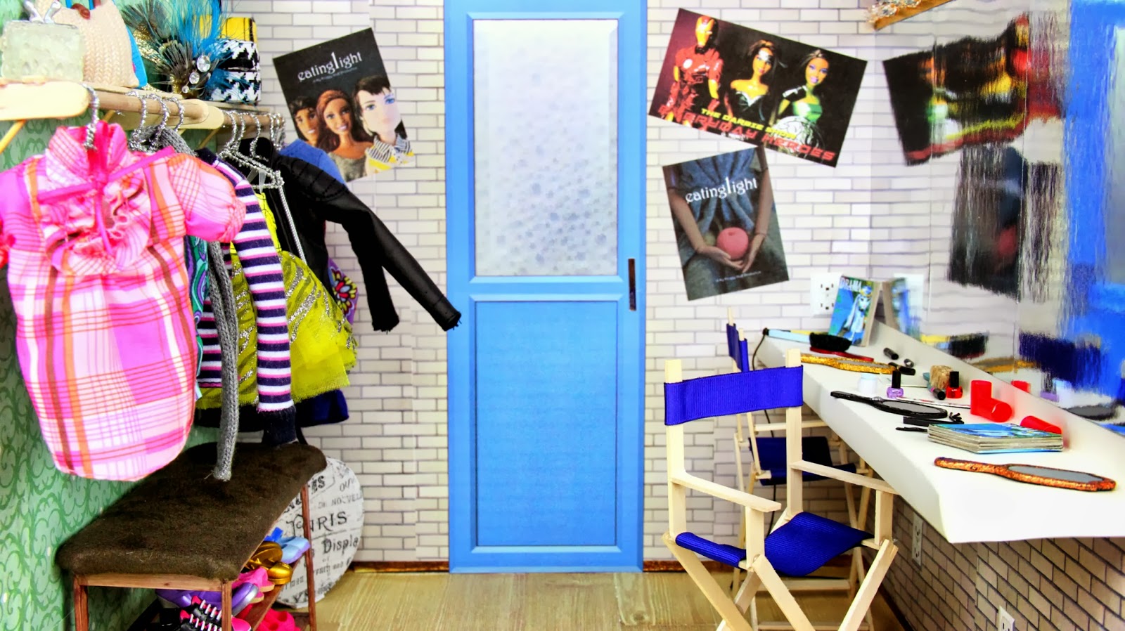 Doll Backstage Dressing Room And Drama Printables - My Froggy Stuff Doll Rooms , HD Wallpaper & Backgrounds