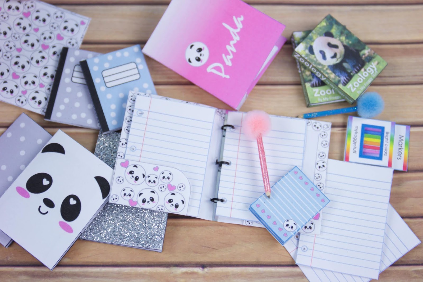 Back To School - My Froggy Stuff Printables Panda School Supplies , HD Wallpaper & Backgrounds