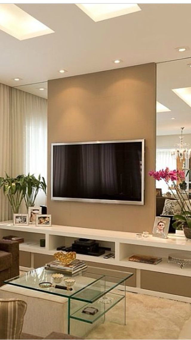 Wall Decor Ideas 14 - Tv Wall Decor Mirror , HD Wallpaper & Backgrounds