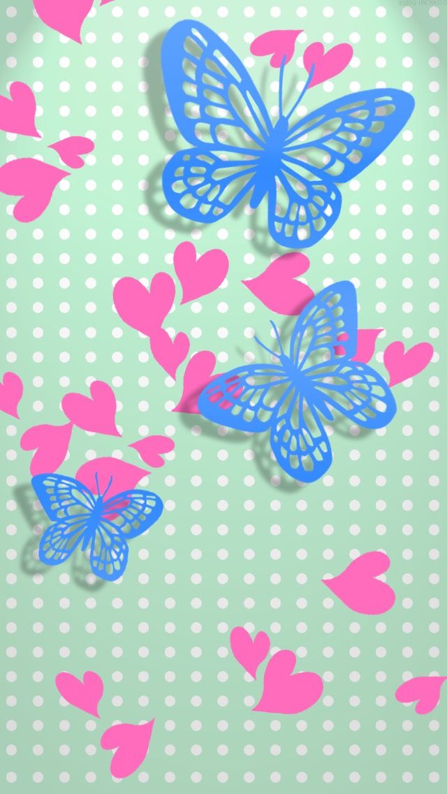 3d Butterflies With Little Hearts 🦋💕 - Riodinidae , HD Wallpaper & Backgrounds