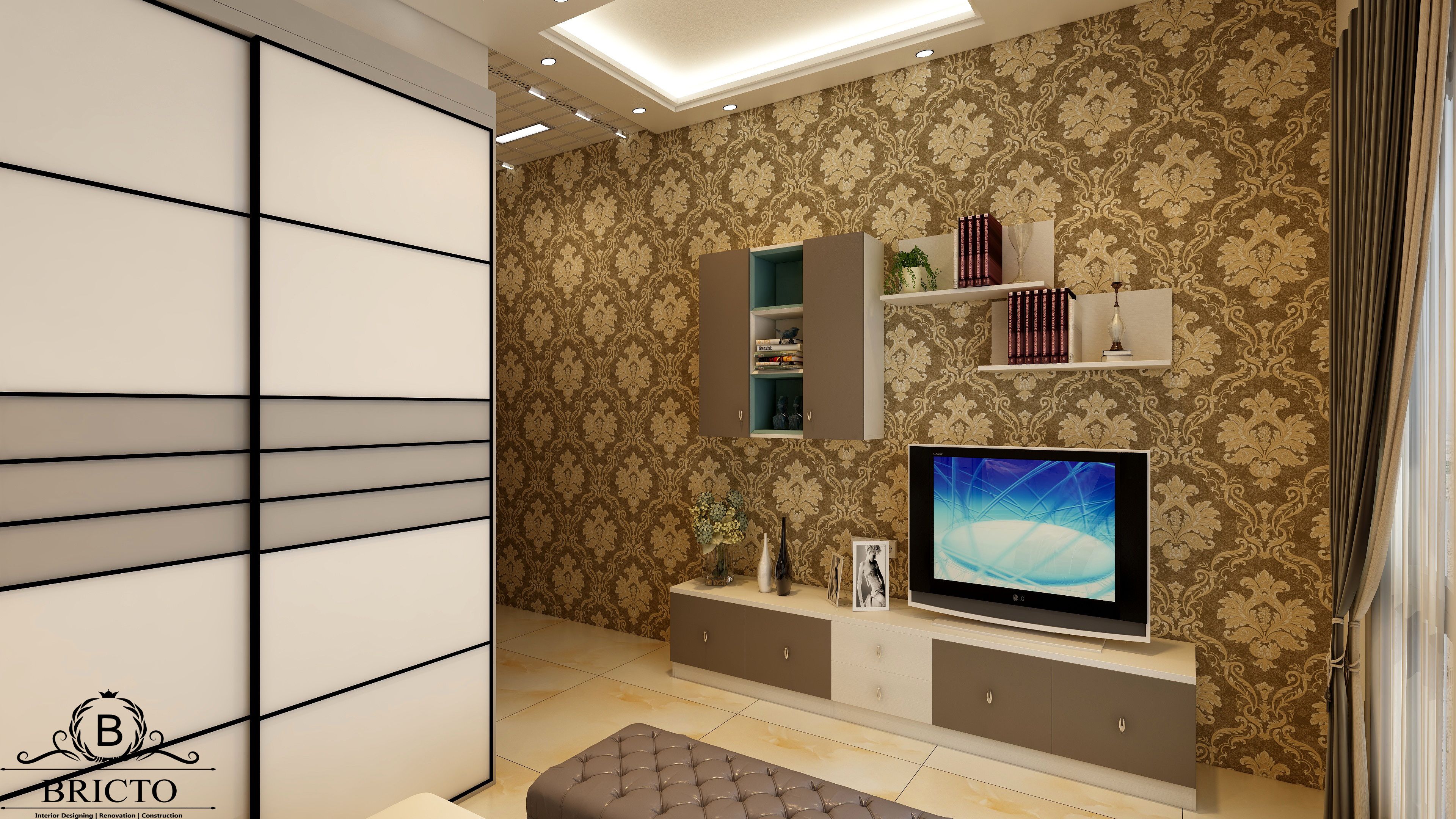 Modern Tv Unit Design, Wallpaper Design - Interior Design , HD Wallpaper & Backgrounds