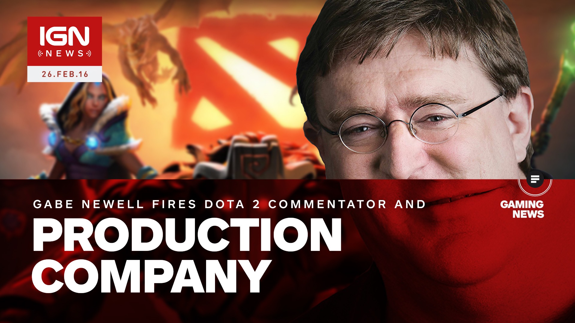 Gabe Newell Fires Dota 2 Commentator, Production Company - Gabe Newell Dota 2 , HD Wallpaper & Backgrounds