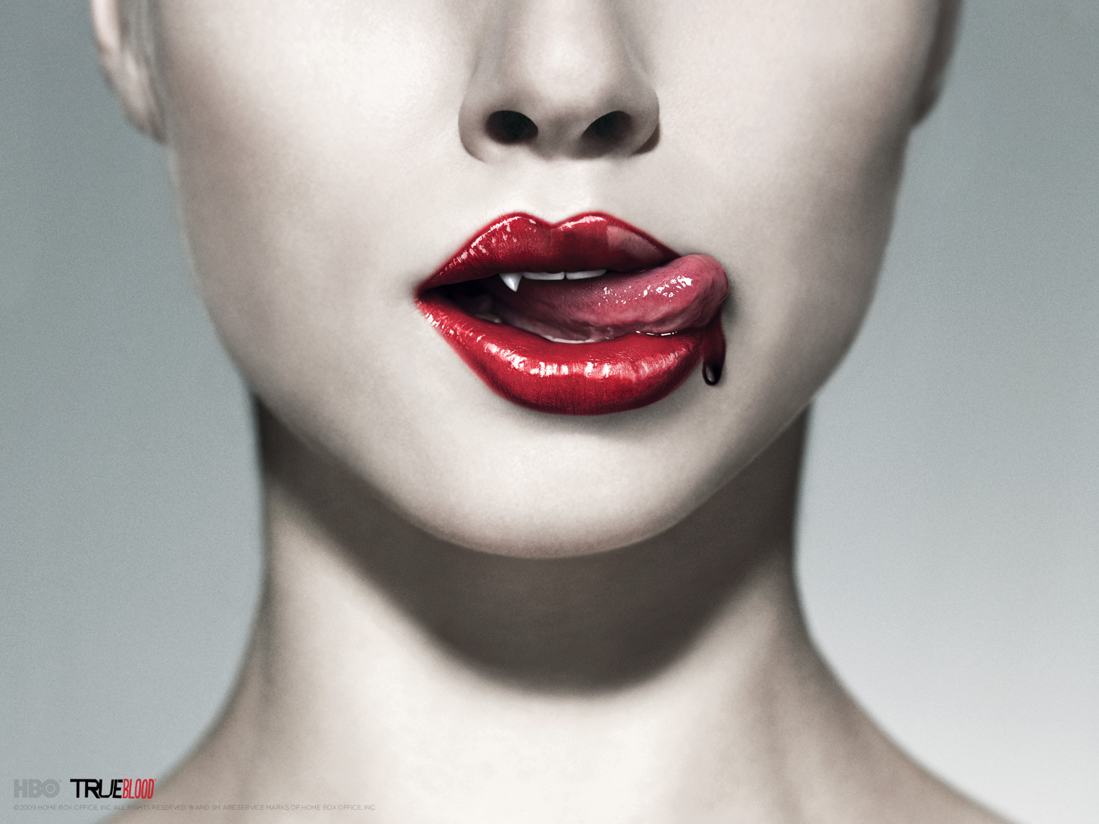 True Hd Wallpapers - True Blood Lips Poster , HD Wallpaper & Backgrounds