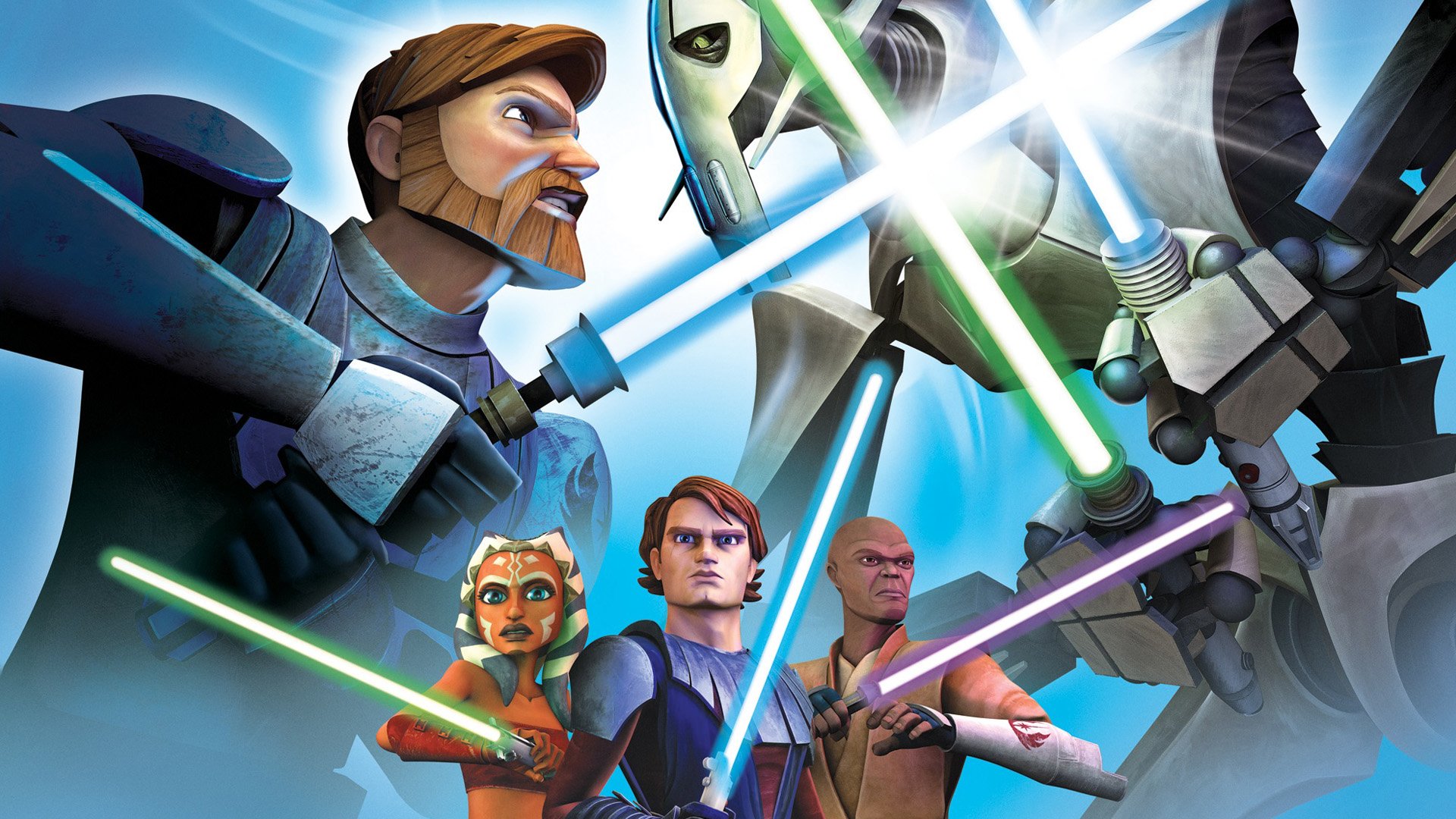 Hd Wallpaper - Star Wars Clone Wars Lightsaber Duels , HD Wallpaper & Backgrounds