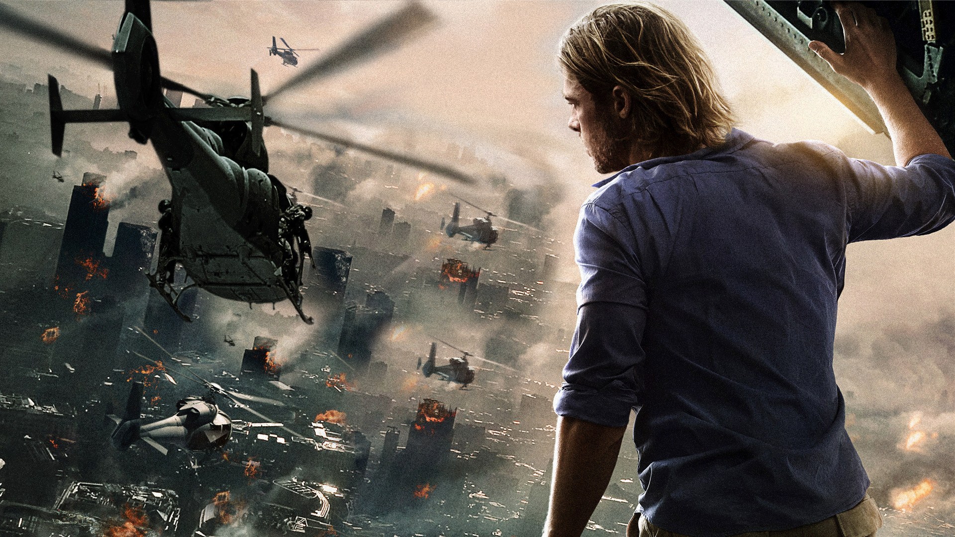 Movies World War Z Wallpaper Free Download - World War Z Movie , HD Wallpaper & Backgrounds