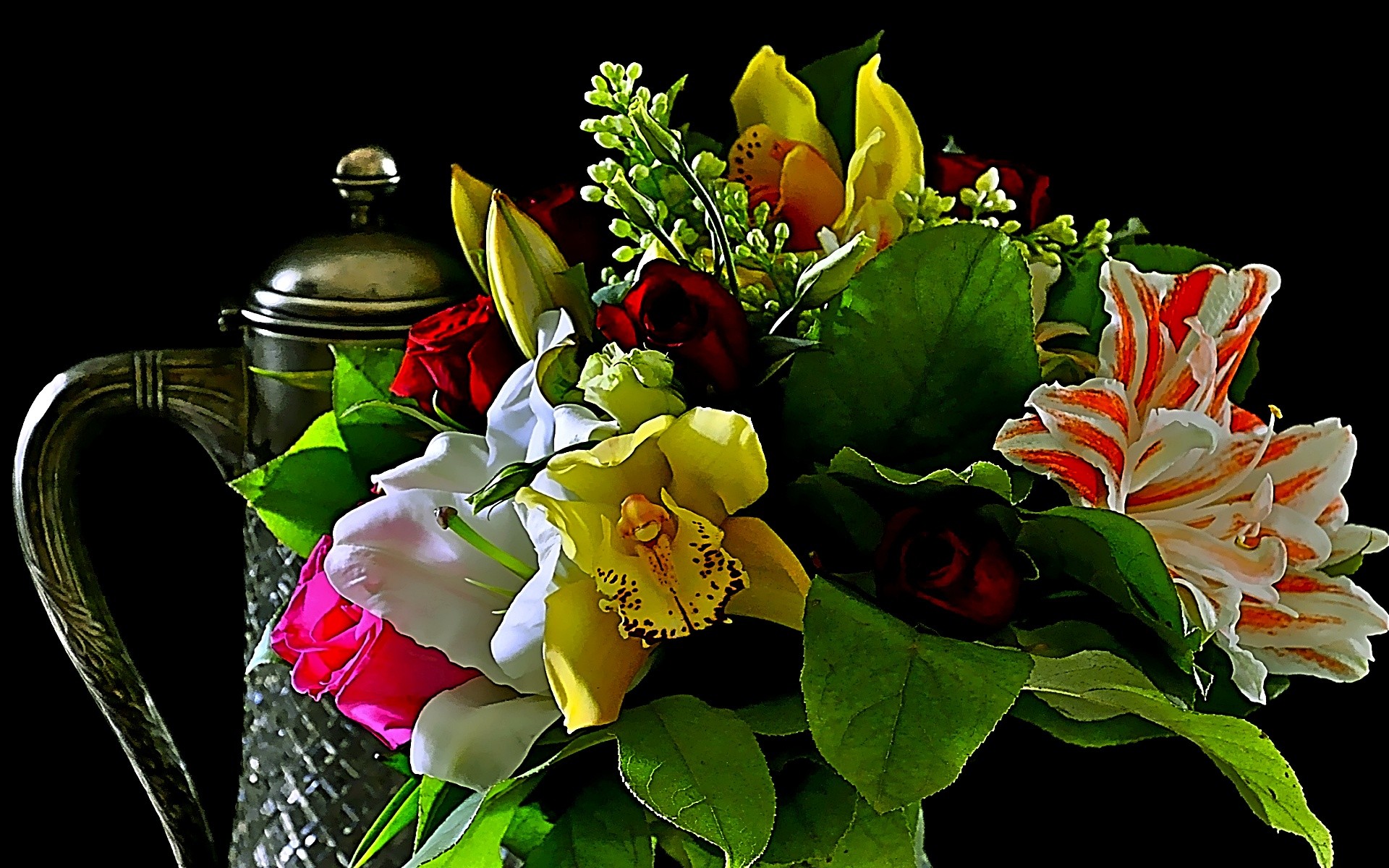 Romantic Flowers Beauty Warm Love Caring Romancing - Bouquet , HD Wallpaper & Backgrounds