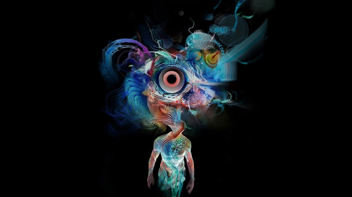 Download Wallpaper Man, Body, Hallucinations, Explosion - Psychedelic Hd Wallpapers Iphone , HD Wallpaper & Backgrounds