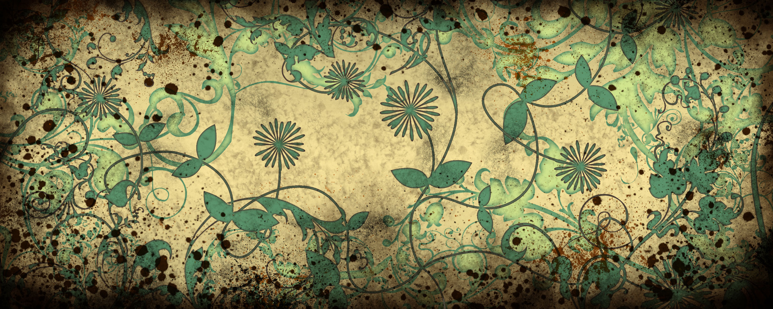 Technology Abstract Create Postcard Floral Theme Dual - Facebook Cover Photo Bohemian , HD Wallpaper & Backgrounds
