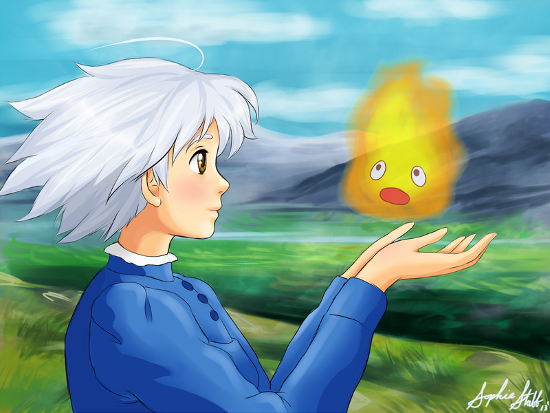 Howl And Sophie Images Sophie And Calcifer Hd Wallpaper Howl S Moving Castle Sophie Calcifer Hd Wallpaper Backgrounds Download