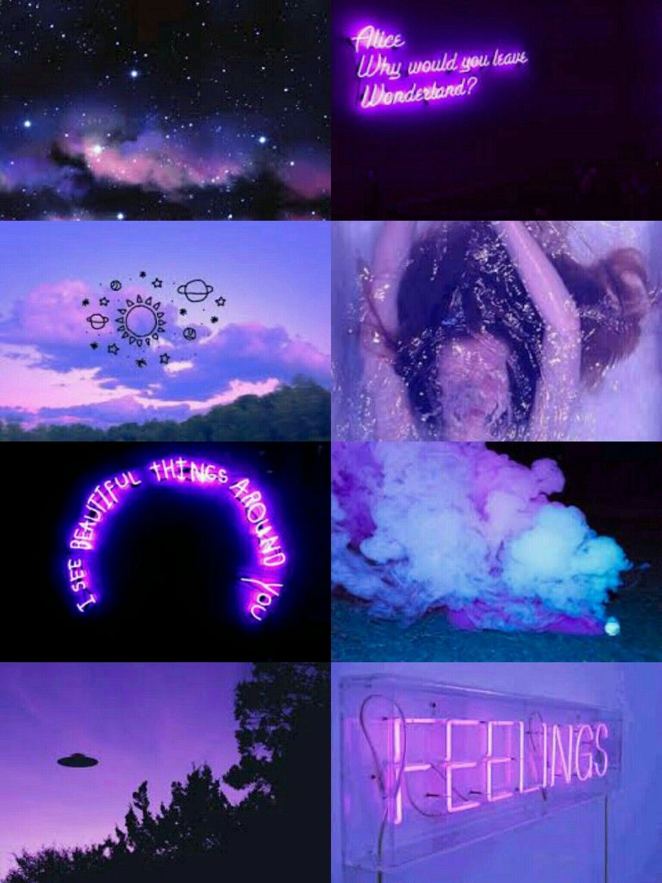 Aesthetic City Night Lights Iphone - Purple Aesthetic , HD Wallpaper & Backgrounds