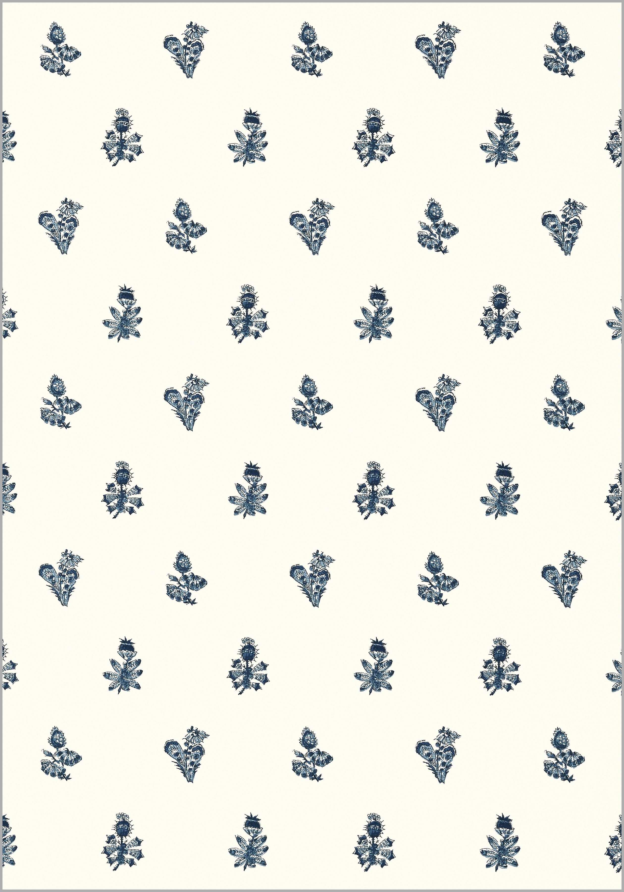 Dana Gibson Wallpaper Best Jouy Navy On Cream At Collection - Insect , HD Wallpaper & Backgrounds