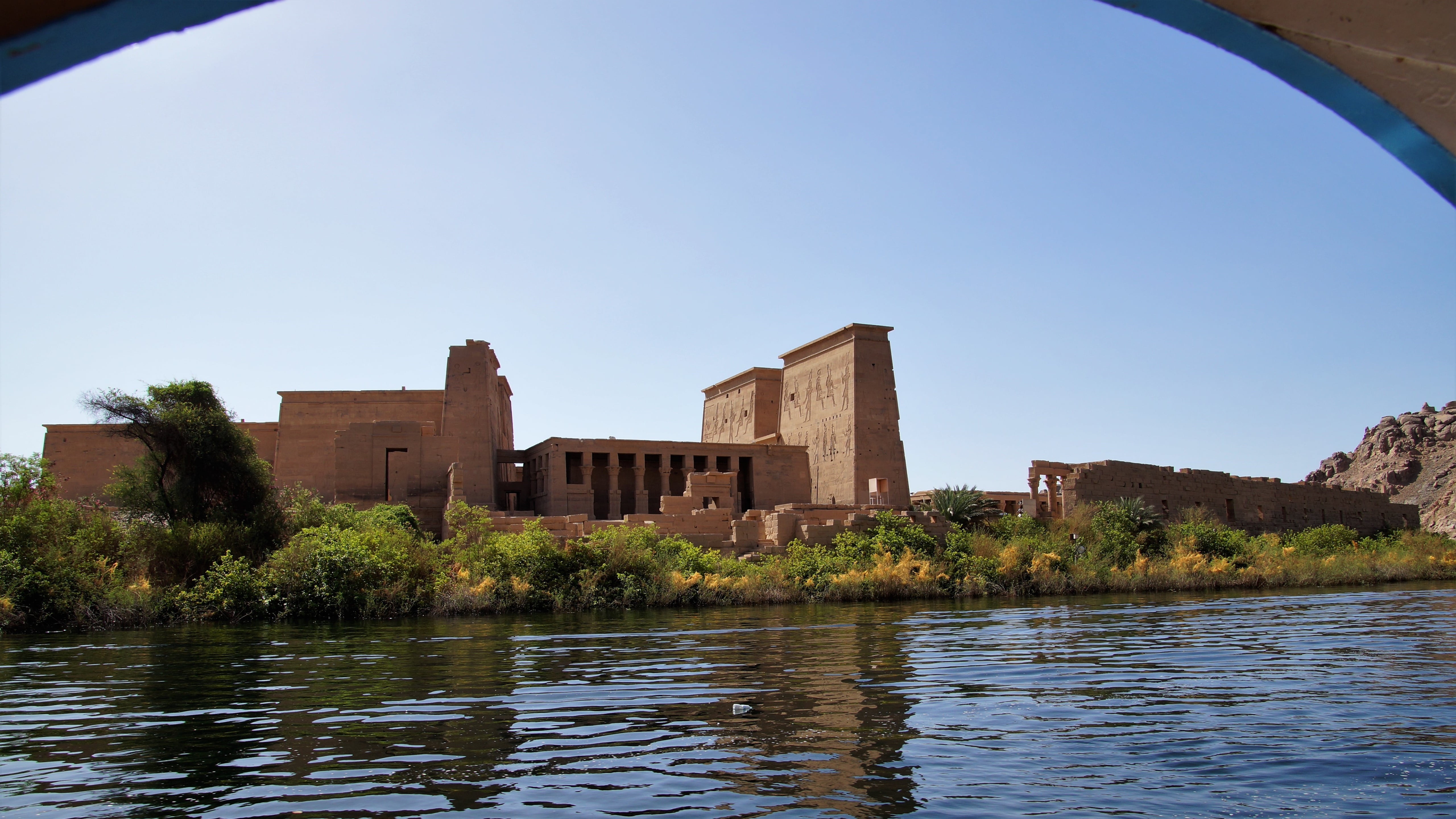 Nile, Egypt, Temple, Built Structure, Water, Architecture, - Philae , HD Wallpaper & Backgrounds