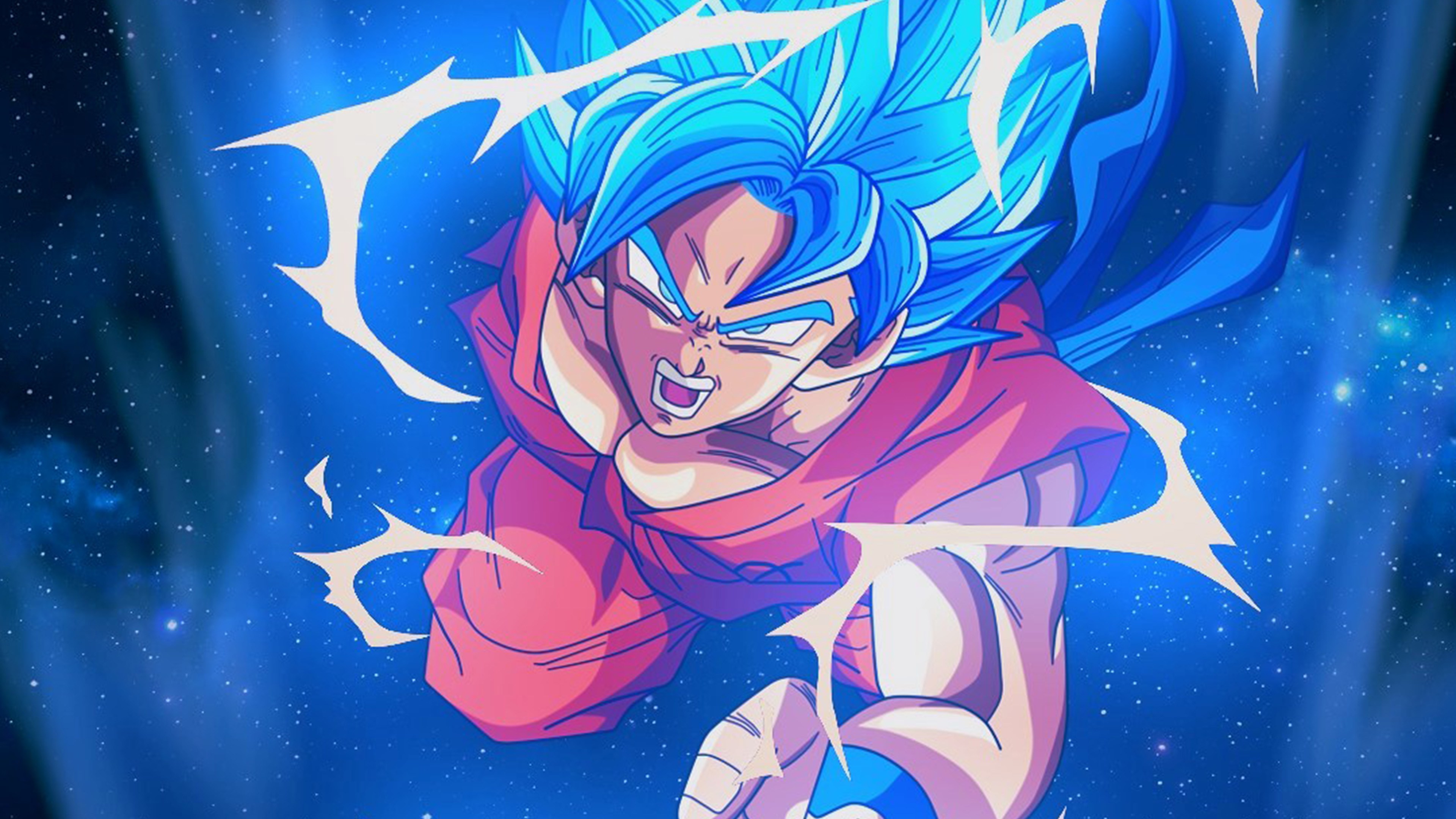 Bc54 Dragonball Goku Blue Art Illustration Anime Wallpaper - Super Saiyan Wallpaper Iphone , HD Wallpaper & Backgrounds