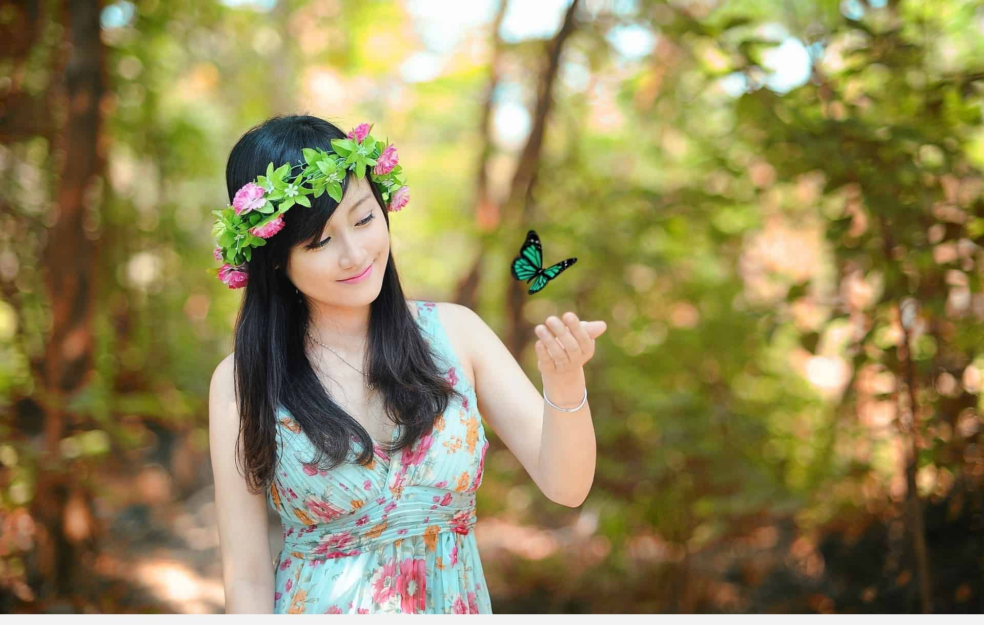 Butterfly Girl Wallpapers - Butterfly Image With Girl , HD Wallpaper & Backgrounds