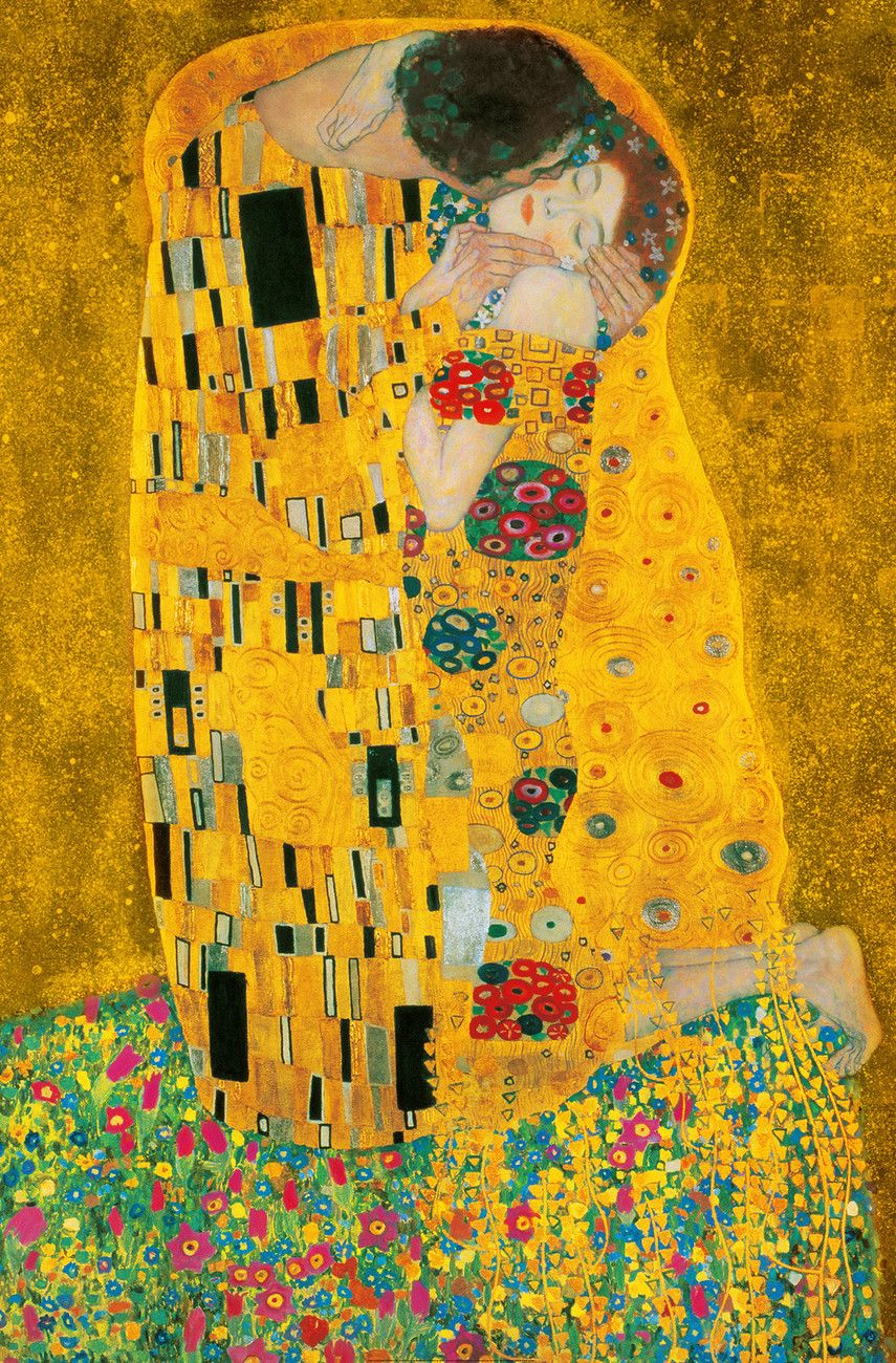 The Kiss, 1907-1908 Wall Mural - Kiss Gustav Klimt Iphone , HD Wallpaper & Backgrounds