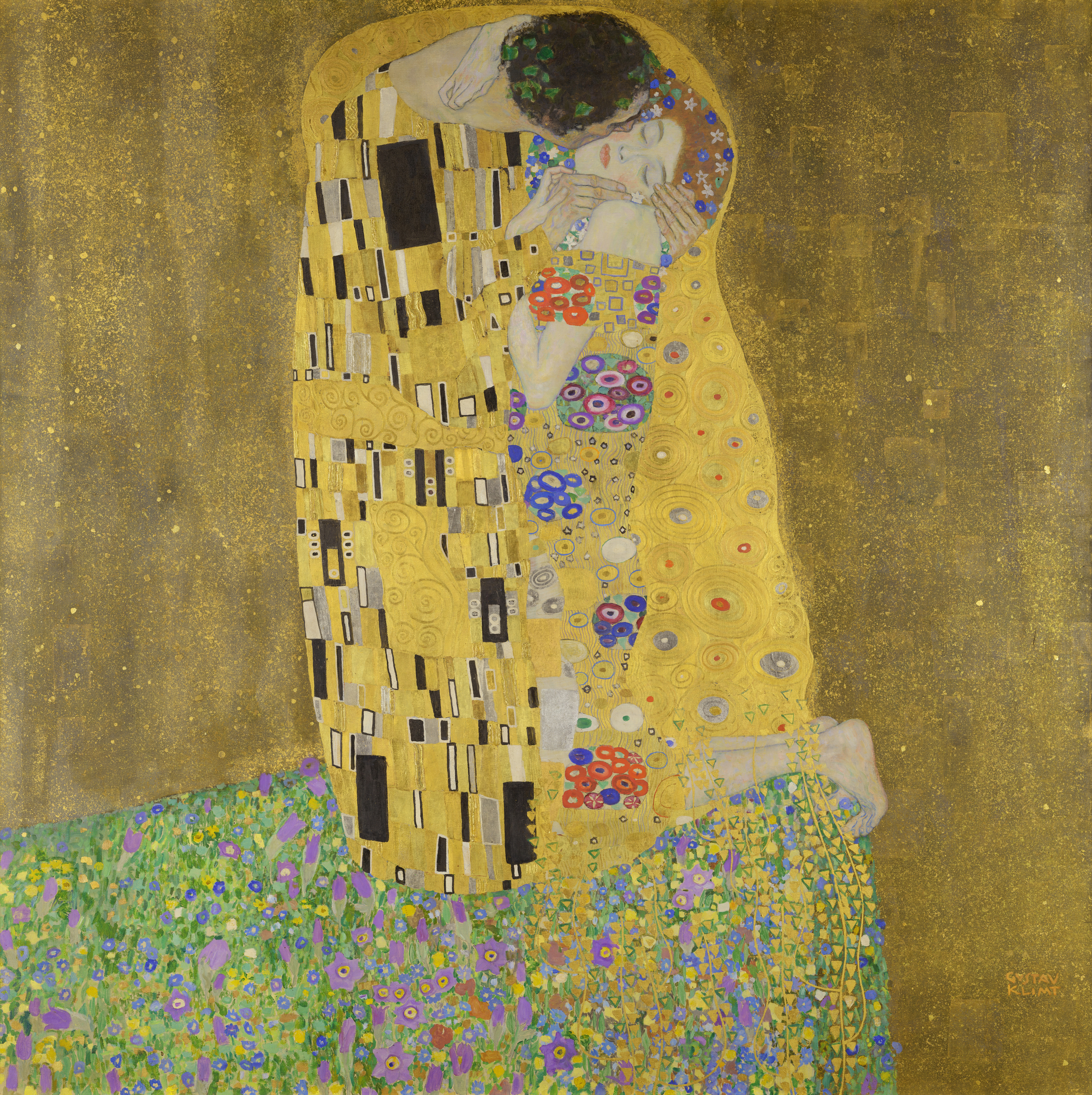 File - The Kiss - Gustav Klimt - Google Cultural Institute , HD Wallpaper & Backgrounds