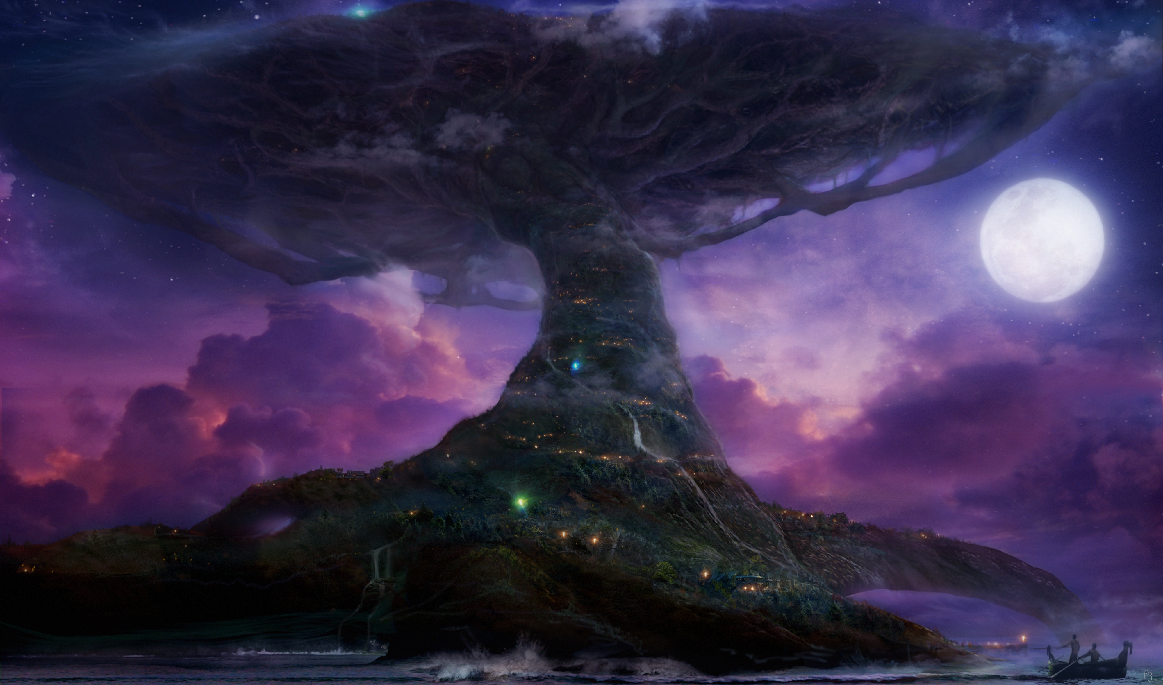 Tree Of Life - Teldrassil Tree , HD Wallpaper & Backgrounds