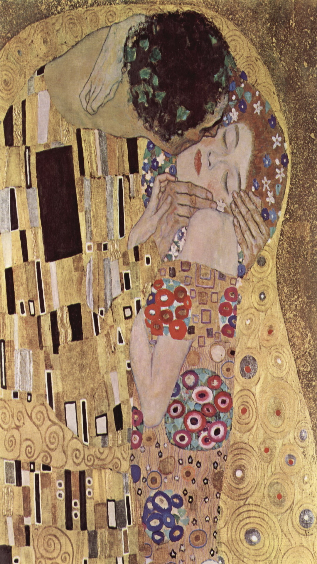 Digital Recreation Of Gustav Klimt's “medicine” 2017 - Man Kissing Woman Art , HD Wallpaper & Backgrounds