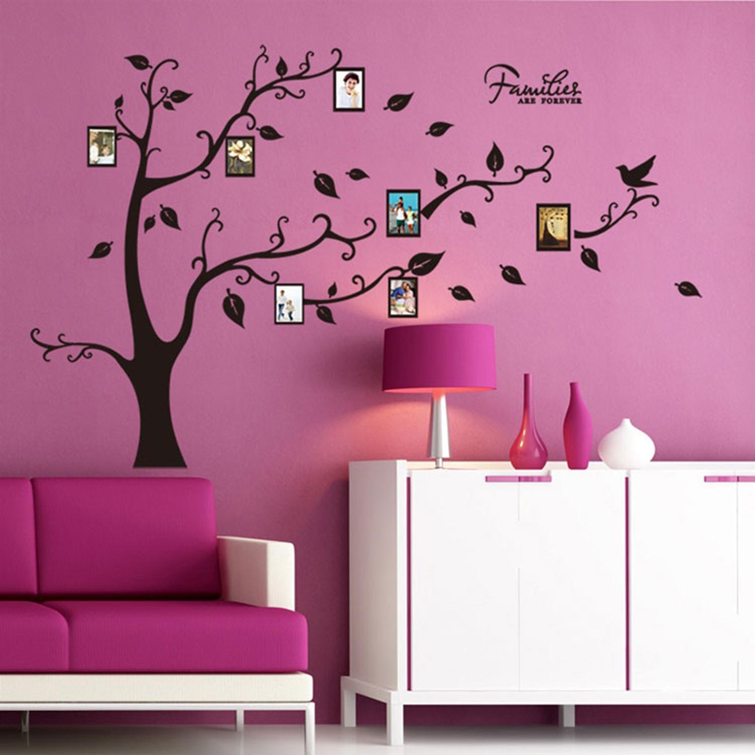 Colorful Diy Photo Frame Tree Of Life Wallpaper Inspirational - Tree Drawing For Wall , HD Wallpaper & Backgrounds