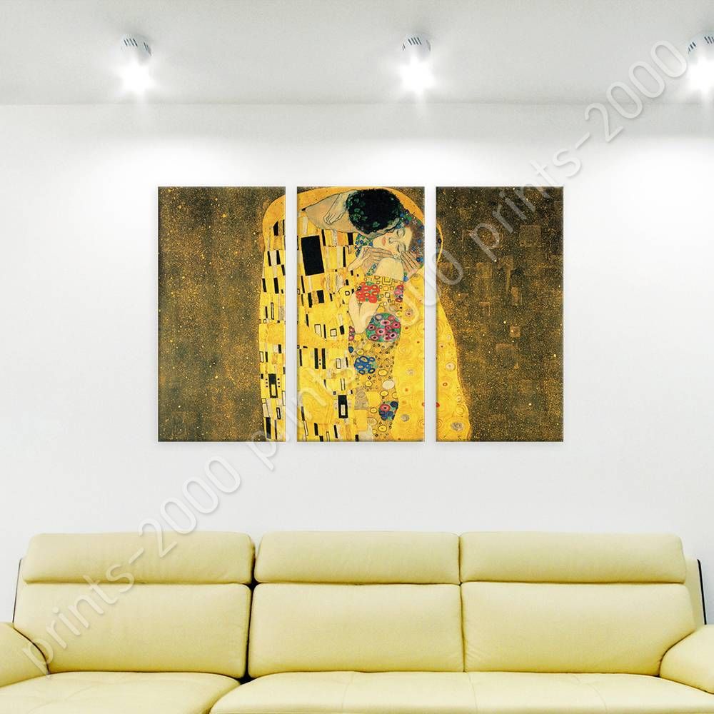 The Kiss By Gustav Klimt Poster Or Wall - Gustav Klimt The Kiss , HD Wallpaper & Backgrounds