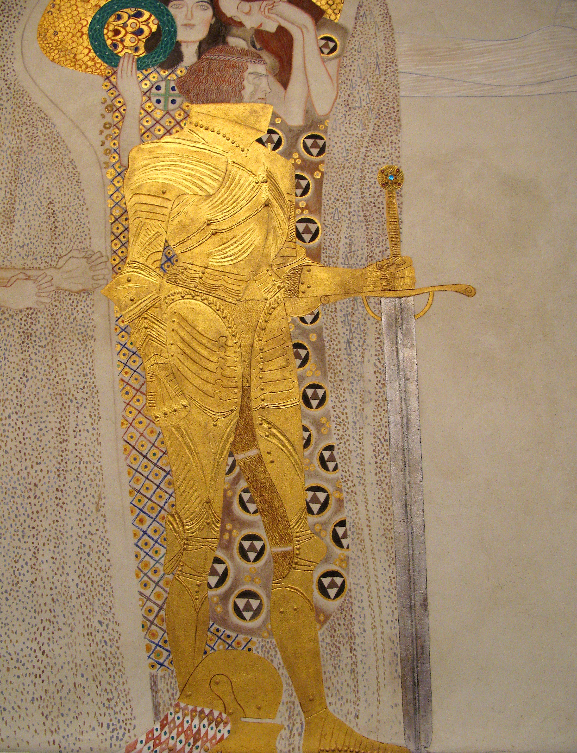 Gustav Klimt Uptown Dallas Art Collective - Gustav Klimt Golden Knight , HD Wallpaper & Backgrounds