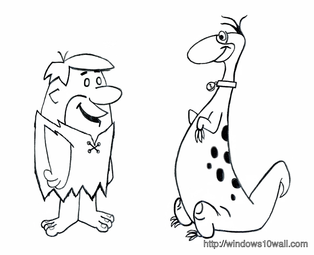 Flintstones Coloring Page For Kids Wallpaper - Coloring Page Mr Bean , HD Wallpaper & Backgrounds