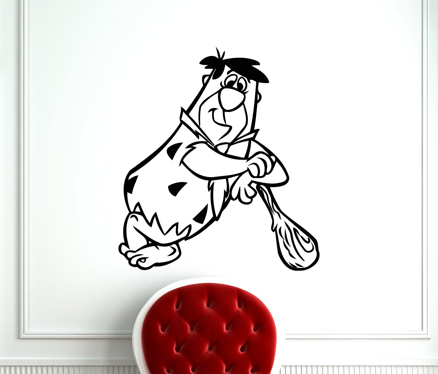 Adecalsnew Fred Flintstone Wall Decal Cartoon Flintstones - Fred Flintsone , HD Wallpaper & Backgrounds