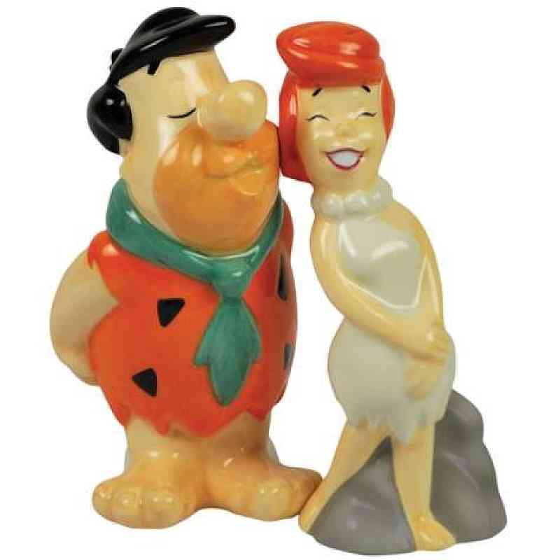 Wilma And Fred Flintstones Wedding Cake Topper Figurine - Flintstone Cake Toppers , HD Wallpaper & Backgrounds