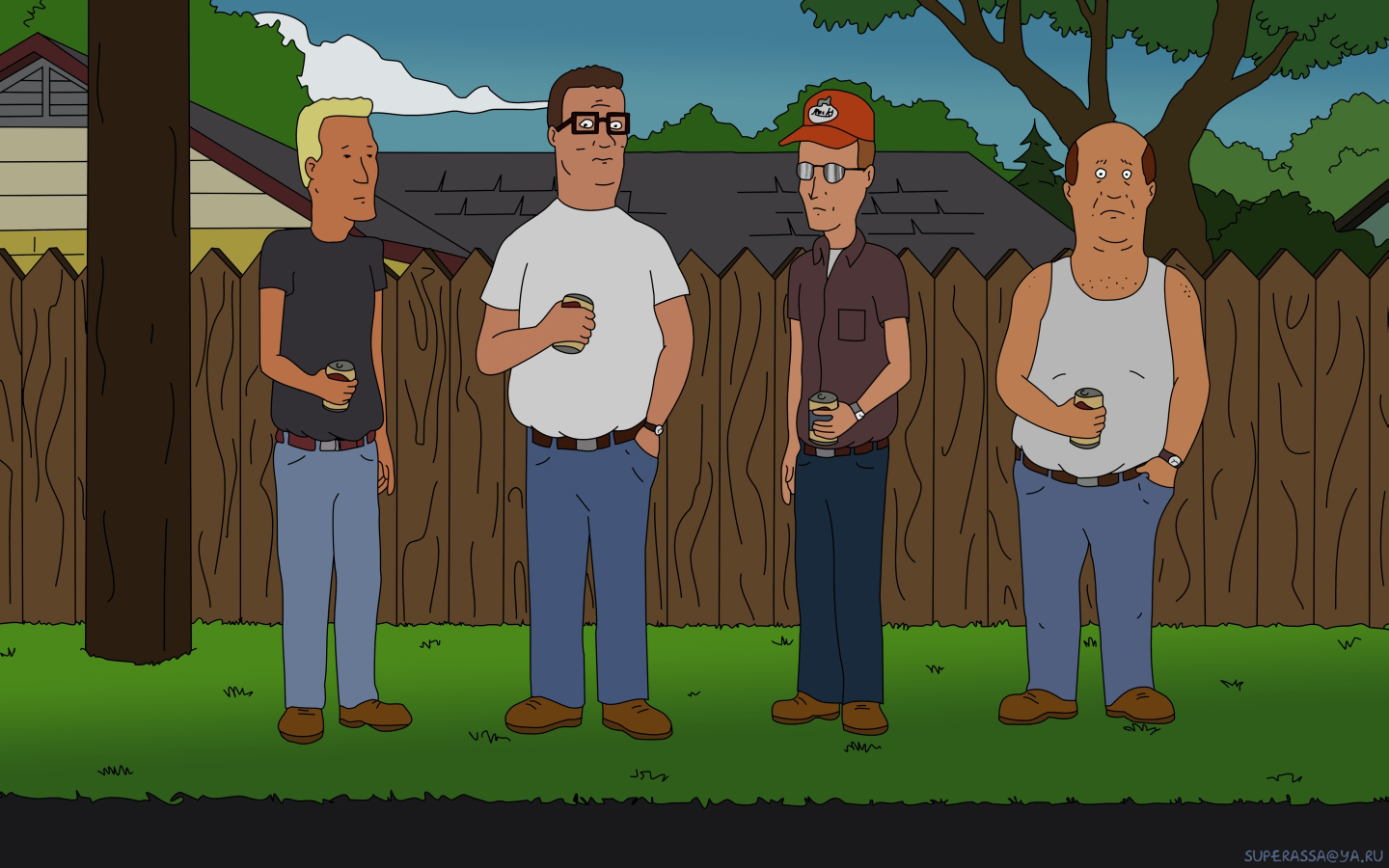 Wallpaper From Russian Funs - Yup King Of The Hill , HD Wallpaper & Backgrounds