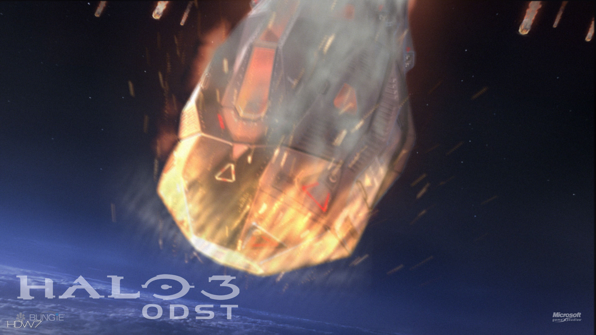Halo 3 Odst Feet First Widescreen Hd Wallpaper - Halo 3 Odst , HD Wallpaper & Backgrounds